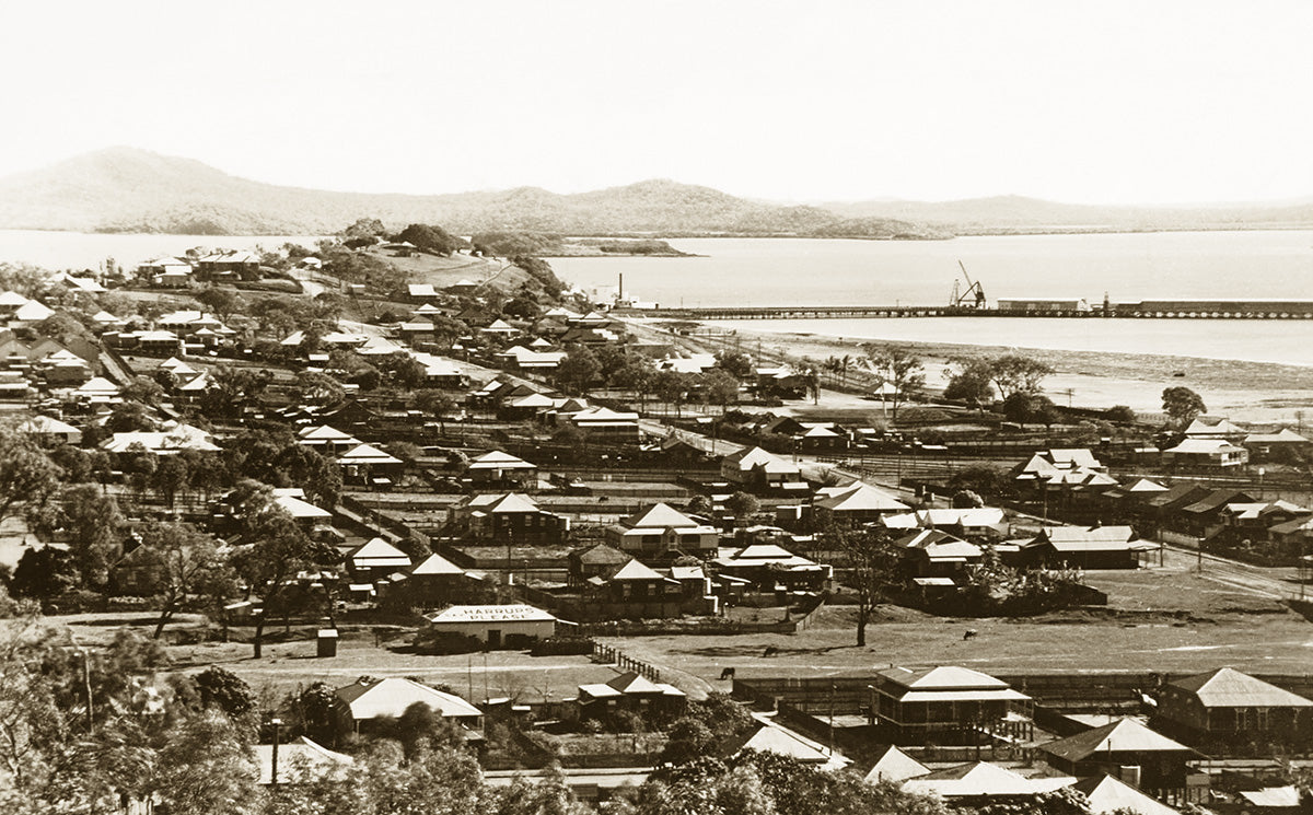 View From Ferris Hill, Gladstone QLD Australia 1951