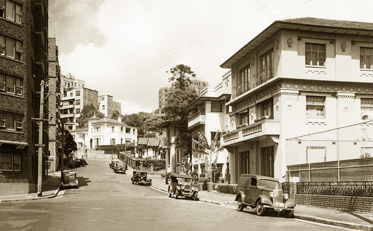Ithaca Road, Elizabeth Bay NSW Australia 1930s