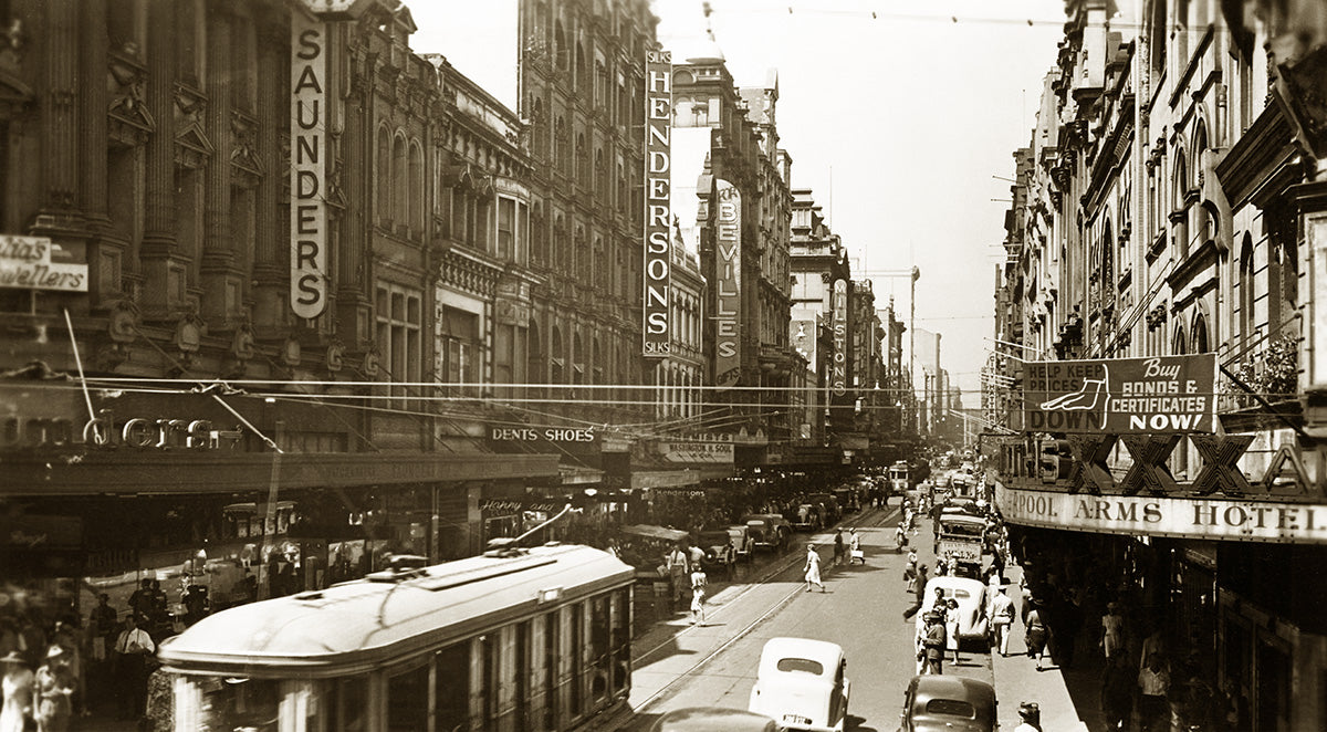 Pitt Street, Sydney NSW Australia c.1950