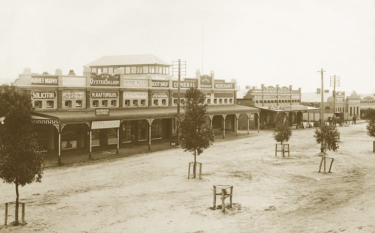 Main Street And Shops, Rainbow VIC Australia c.1915