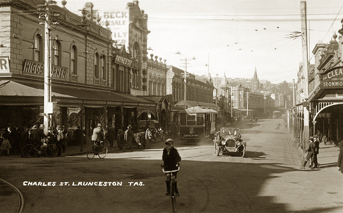 Charles Street, Launceston TAS Australia c.1919
