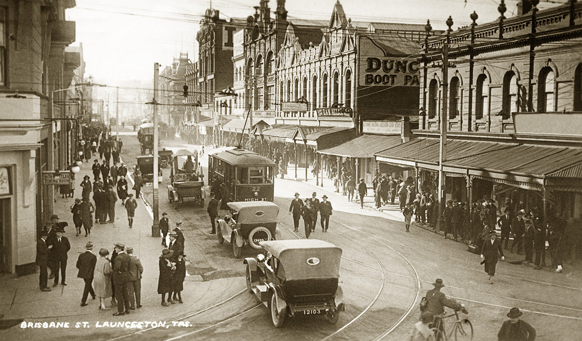 Brisbane Street, Launceston TAS Australia c.1931
