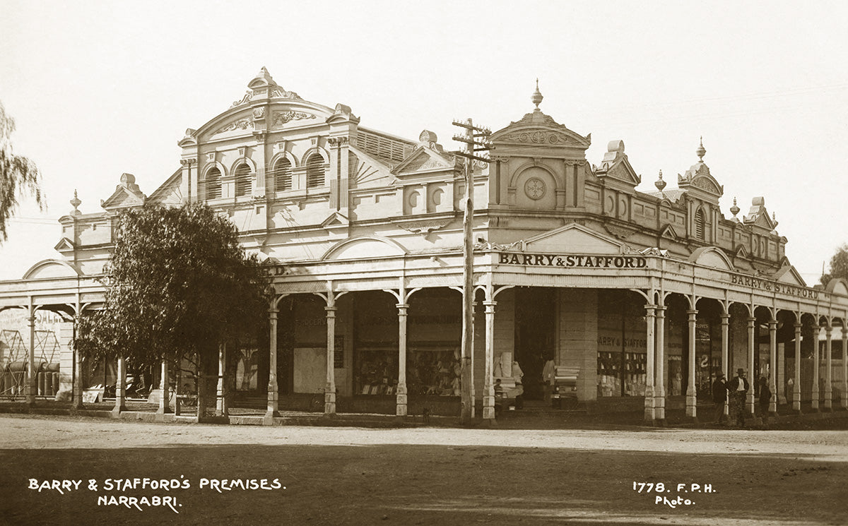 Barry And Staffords Premises, Narrabri NSW Australia 1900s
