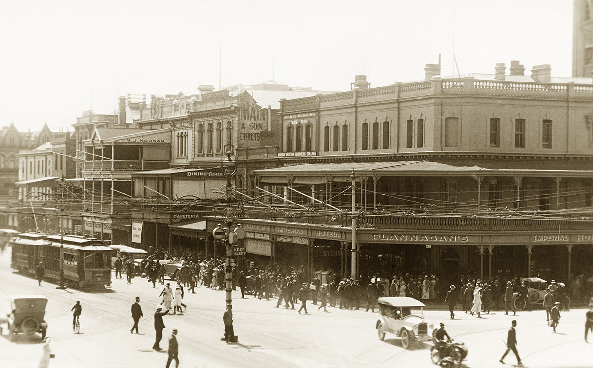 King William Street, Adelaide SA Australia 1930s