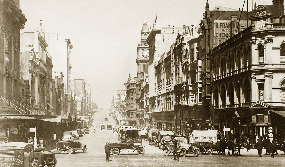 Bourke Street, Melbourne VIC Australia c.1920