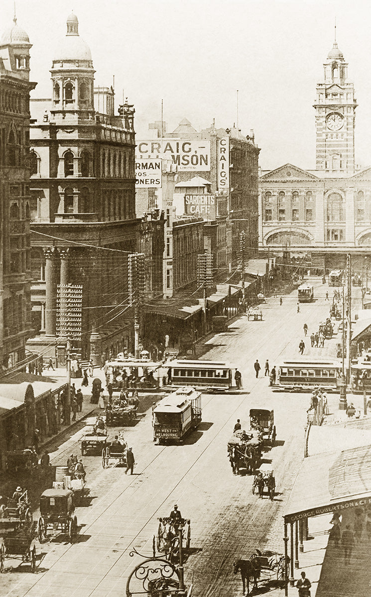 Elizabeth Street, Melbourne VIC Australia c.1910