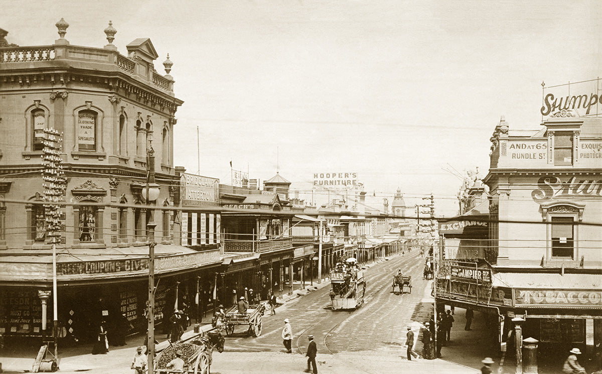Hindley Street - Looking From King William Street, Adelaide SA Australia