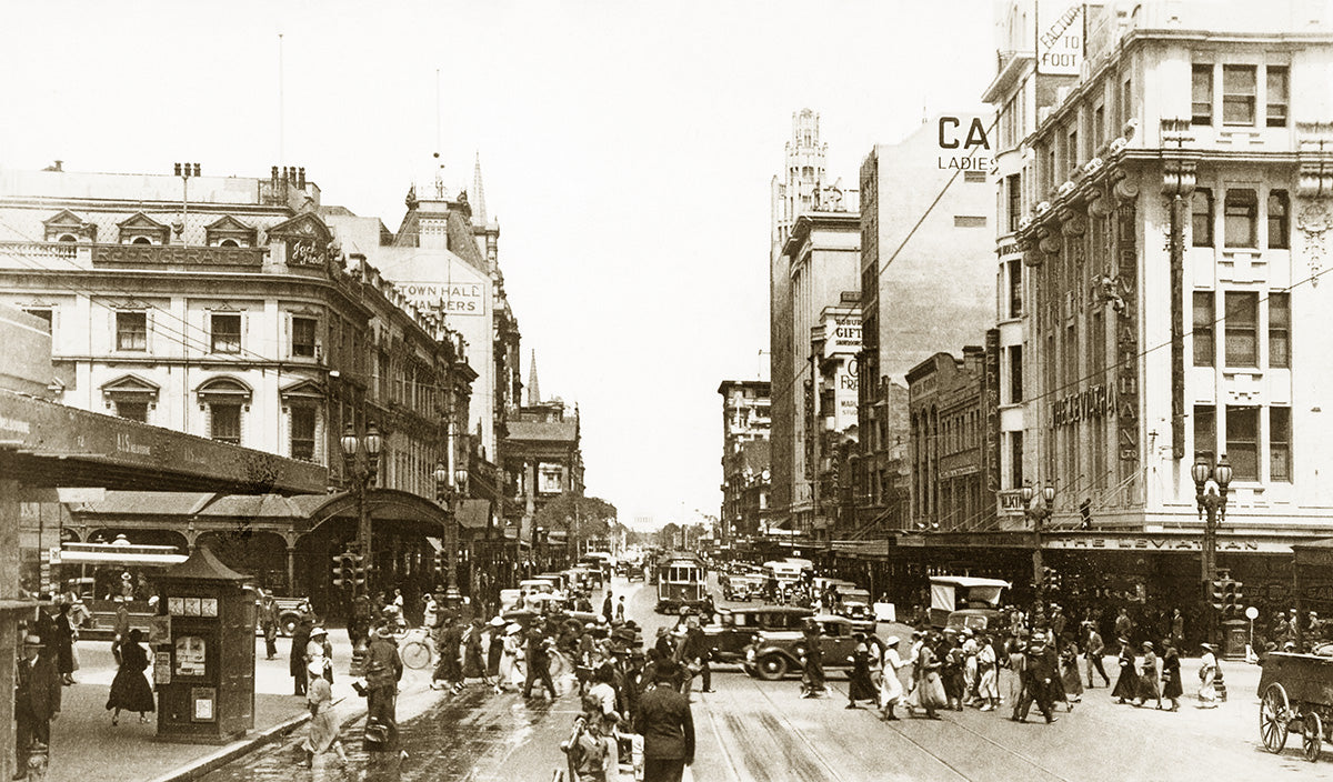 Swanston Street - From Bourke Street, Melbourne VIC Australia