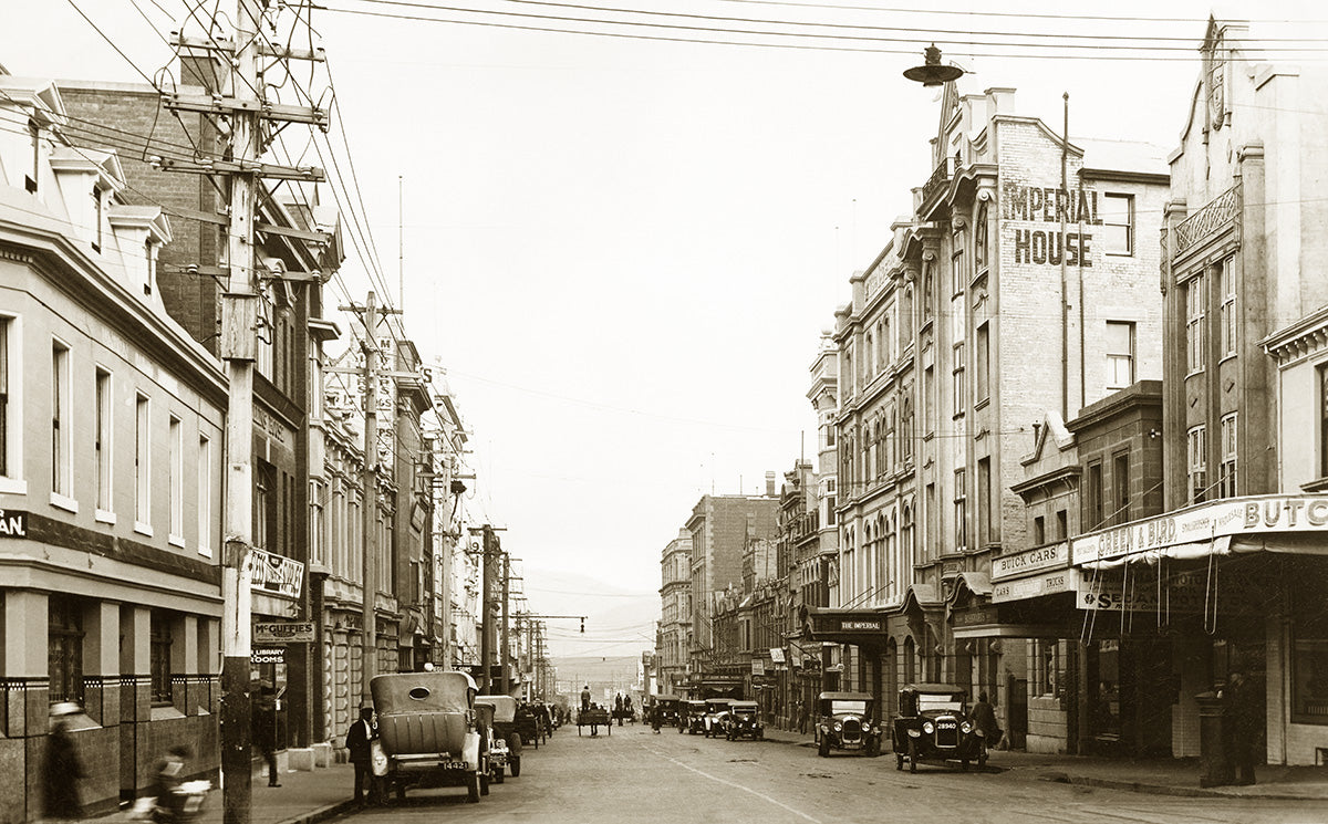 Collins Street, Hobart TAS Australia c.1935