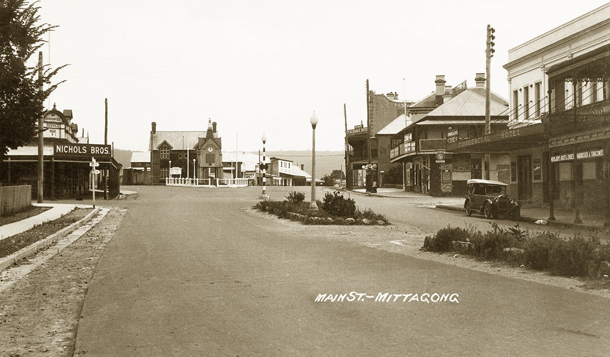 Main Street - Looking South, Mittagong NSW Australia 1920s