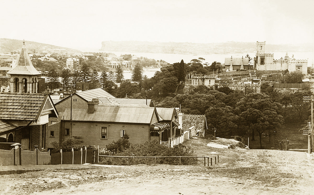 View At Manly Showing Dalleys Castle, Manly NSW Australia c.1930