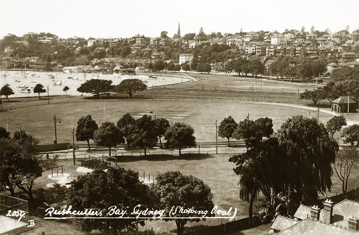 Showing Oval, Rushcutters Bay NSW Australia 1920s