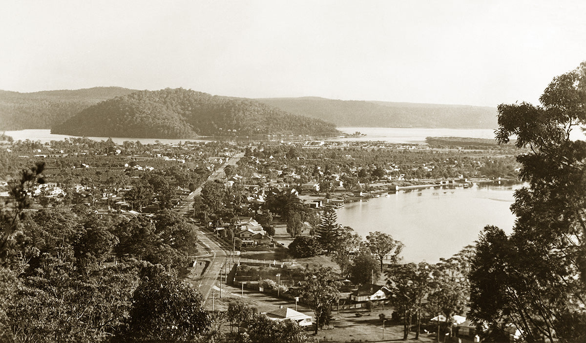 General View From Blackwall Hill, Woy Woy NSW Australia c.1927