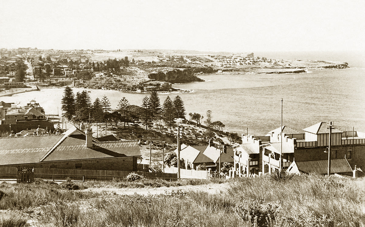Aerial View Looking North, Coogee NSW Australia 1920s