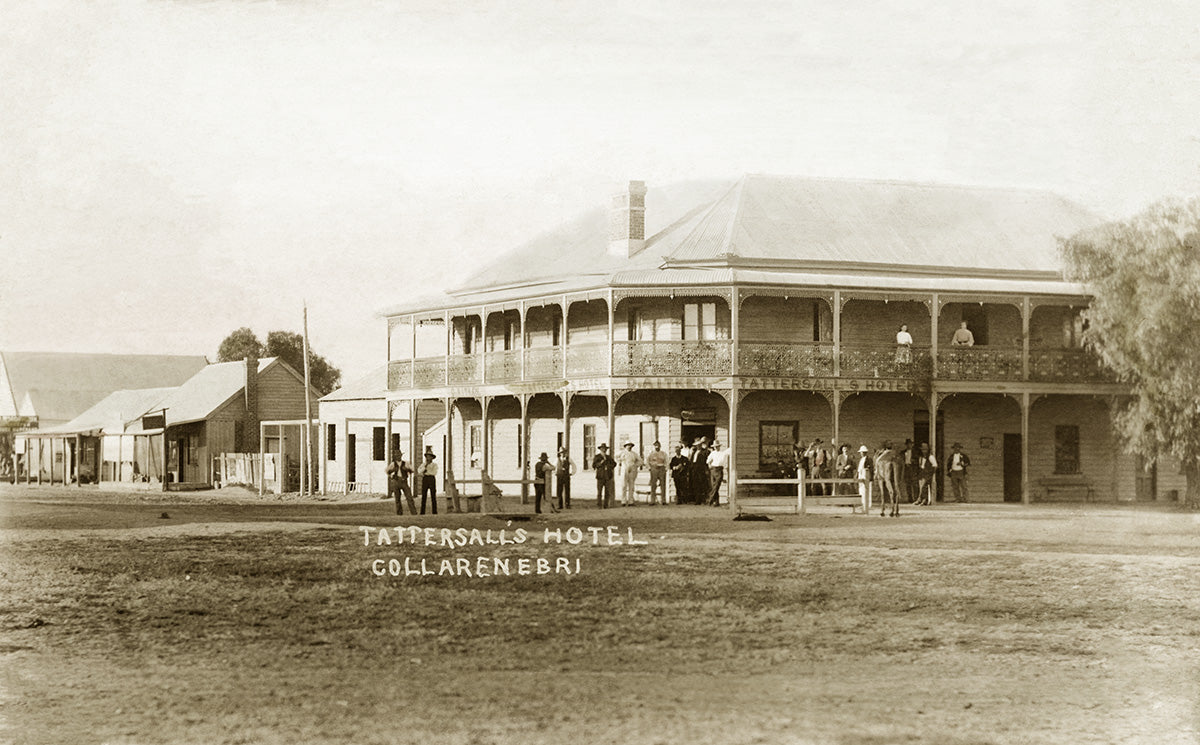 Tattersalls Hotel And Main Street, Collarenebri NSW Australia c.1905