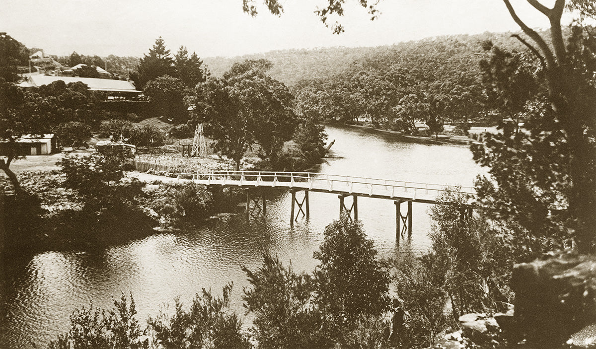 The Bridge At National Park, Audley NSW Australia c.1909
