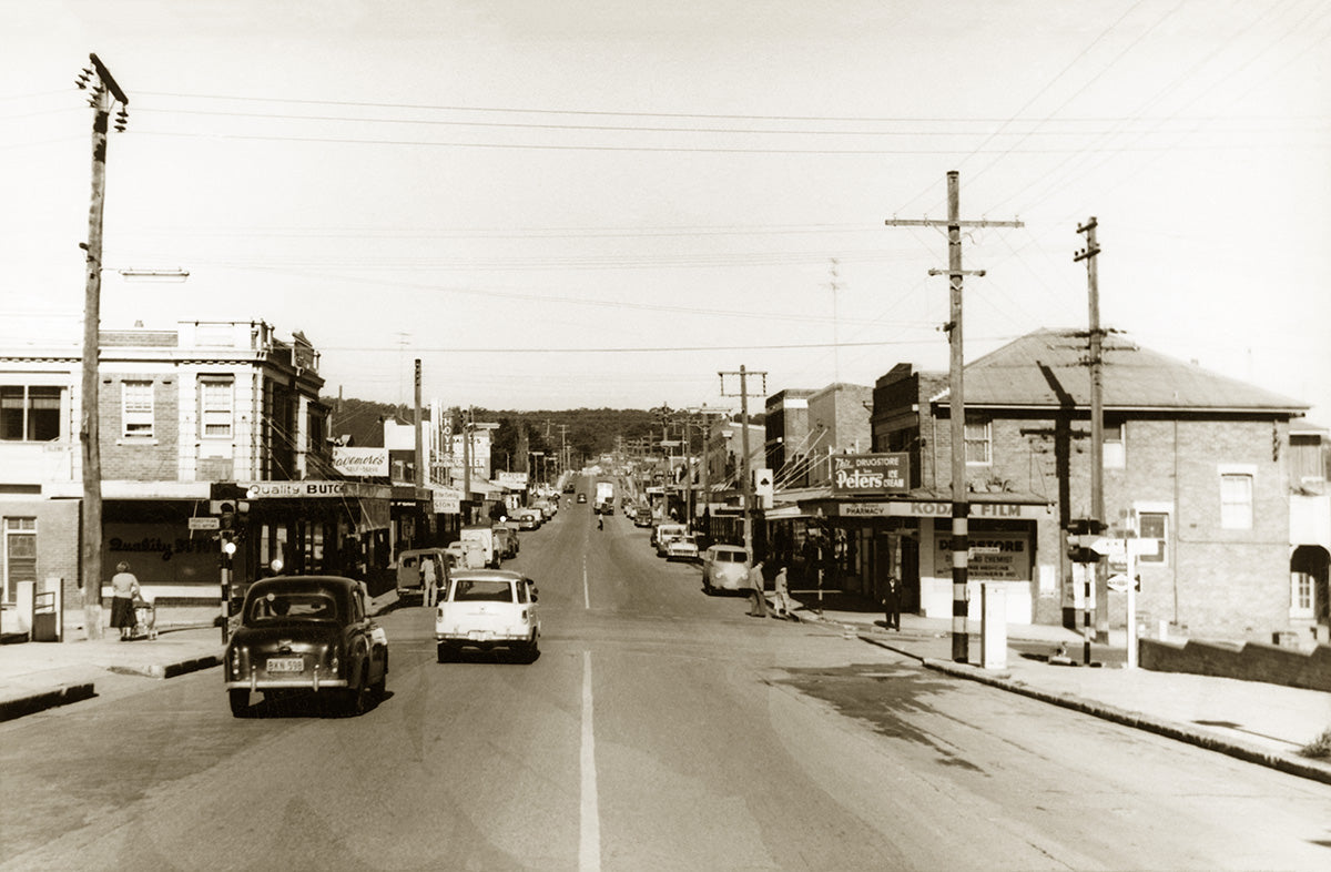 Street Scene, Adamstown NSW Australia 1950s