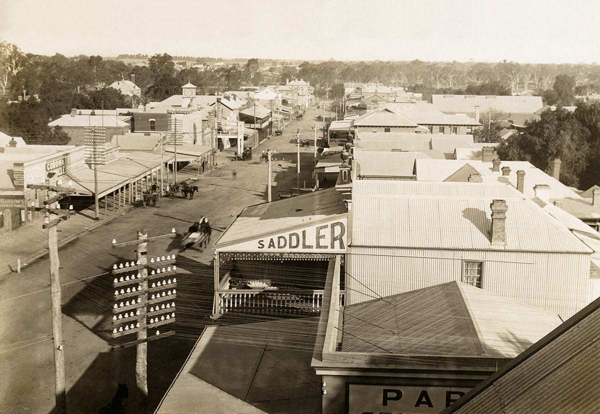 Sanger Street, Corowa NSW Australia c.1917
