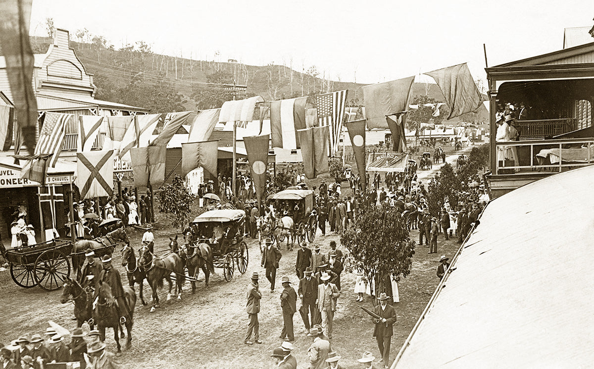 Procession On Main Street, Kyogle NSW Australia 1911