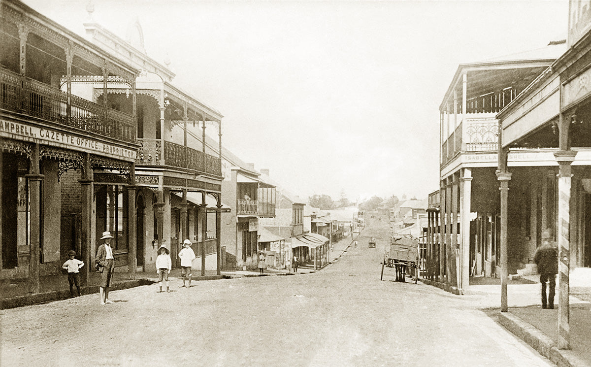 George Street, Windsor NSW Australia 1900s
