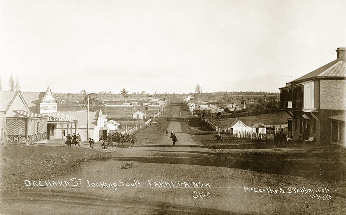 Orchard Street - Looking South, Taralga NSW Australia c.1900