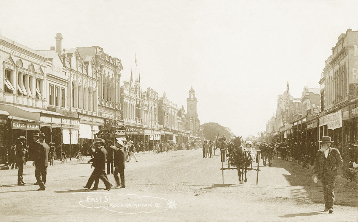 East Street, Rockhampton QLD Australia c.1898
