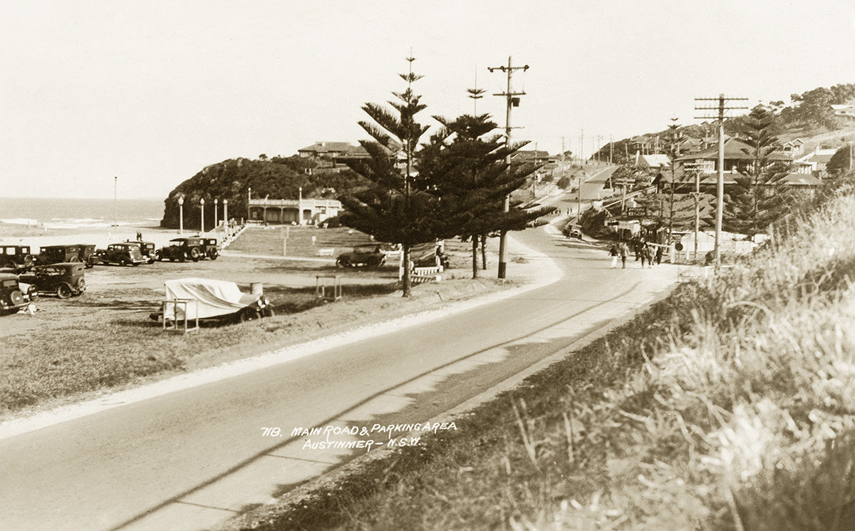 The Main Road And Parking Area, Austinmer NSW Australia c.1930