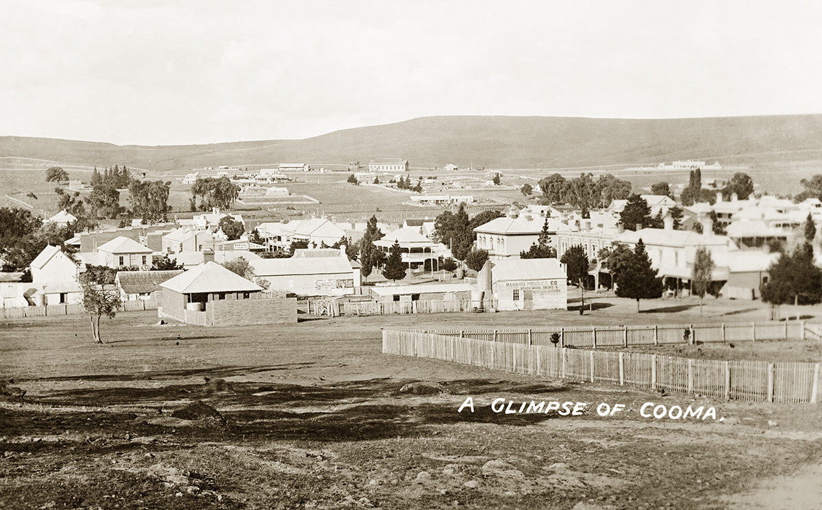 General View Of Township, Cooma NSW Australia 1910