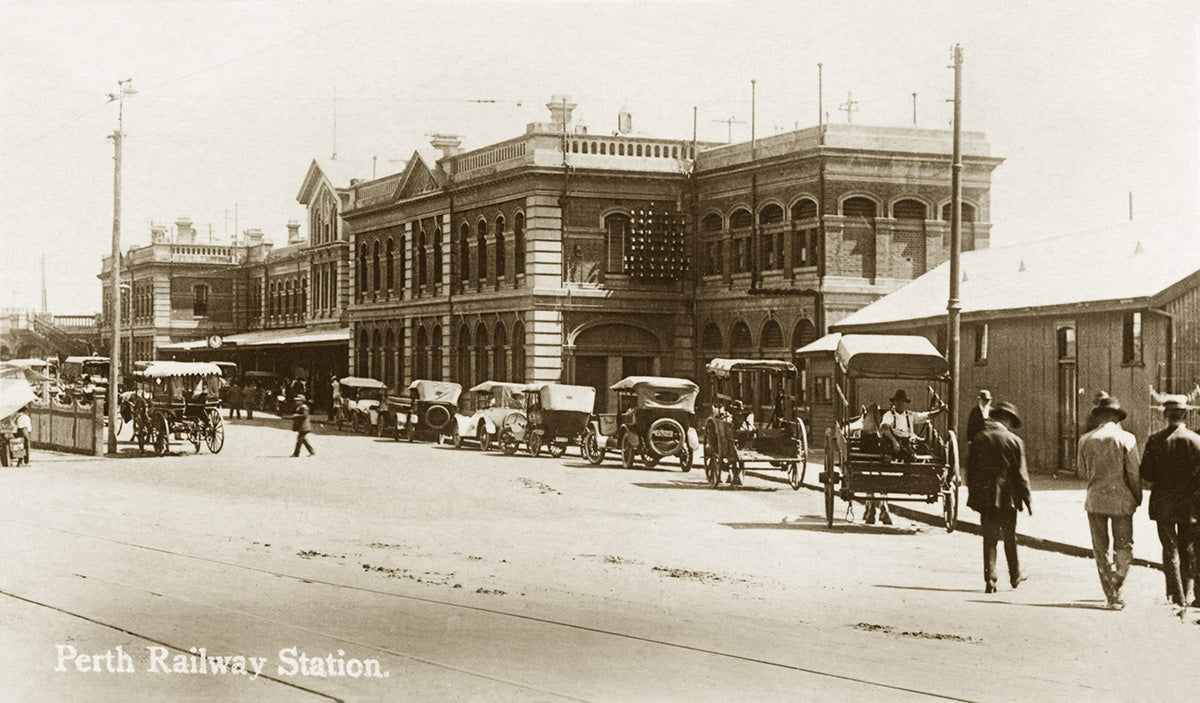 Railway Station, Perth WA Australia c.1922