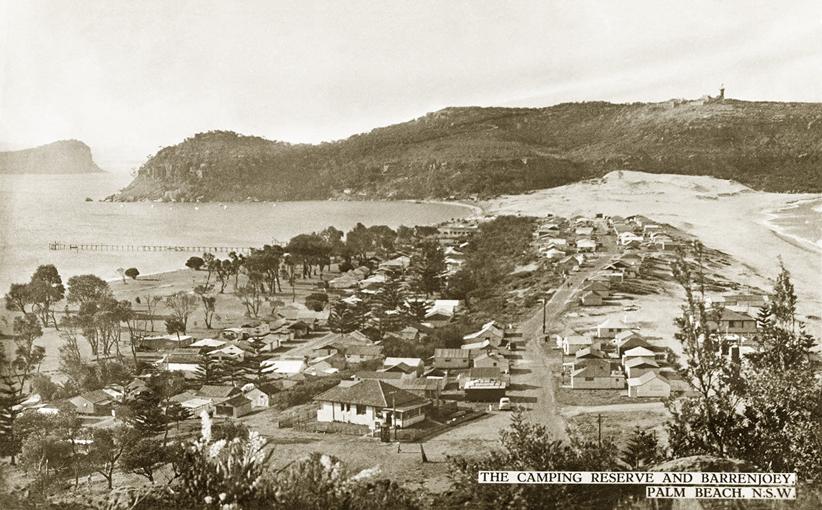 The Camping Reserve And Barrenjoey, Palm Beach NSW Australia 1930s