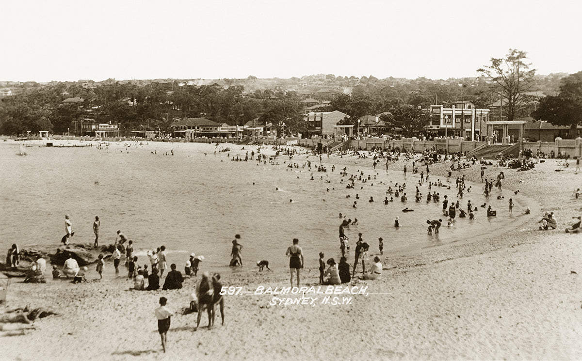 The Beach, Balmoral NSW Australia 1930s