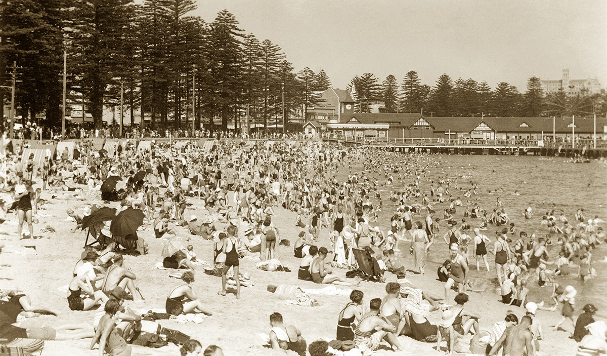 Ocean Beach, Manly NSW Australia c.1927