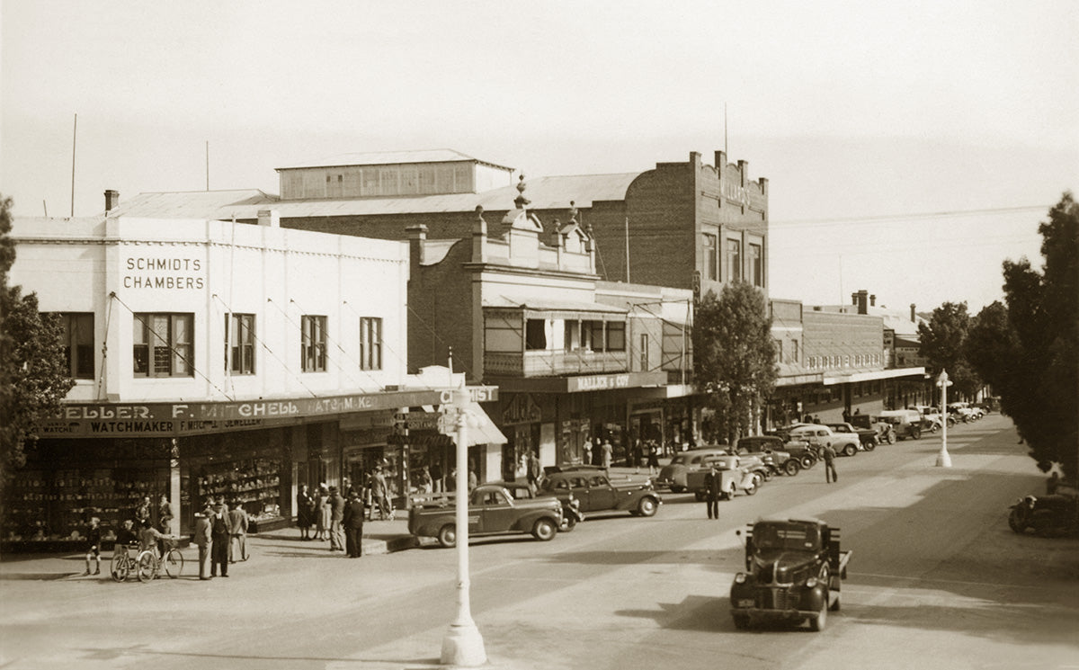 Corner Of Main And Boorowa Streets, Young NSW Australia c.1948