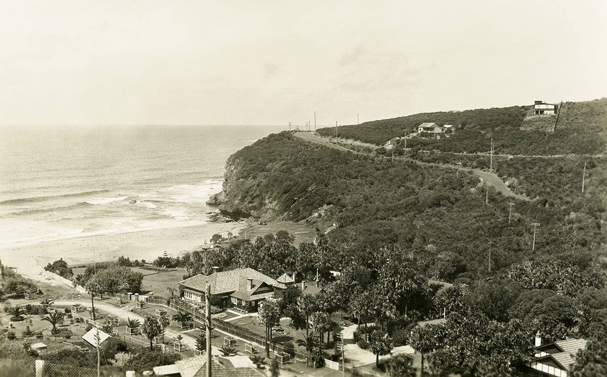 Aerial View, Bilgola Beach NSW Australia c.1940