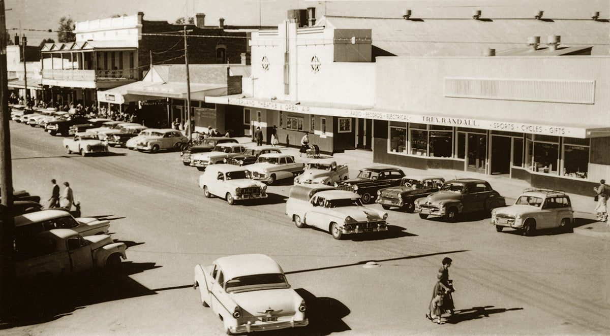 Business Centre And Main Street, Bourke NSW Australia 1950s