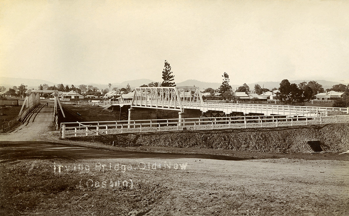 Irving Bridge - Old And New, Casino NSW Australia c1906