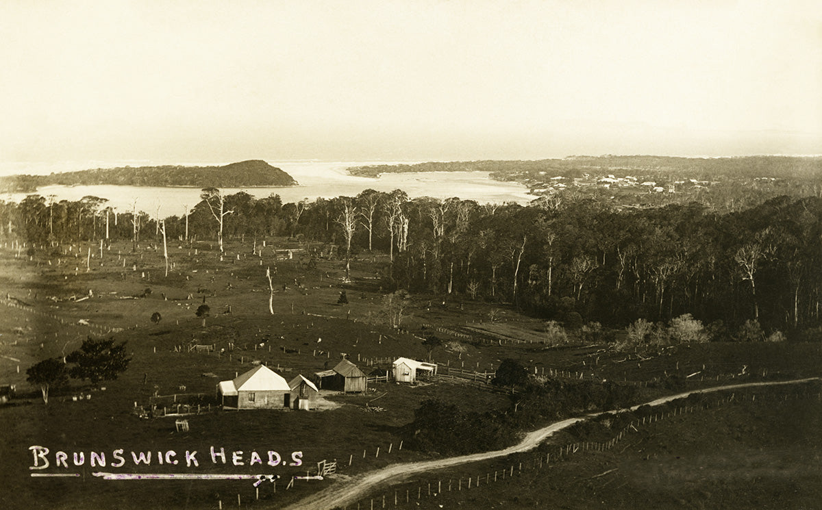 Aerial View, Brunswick Heads NSW Australia 1910s