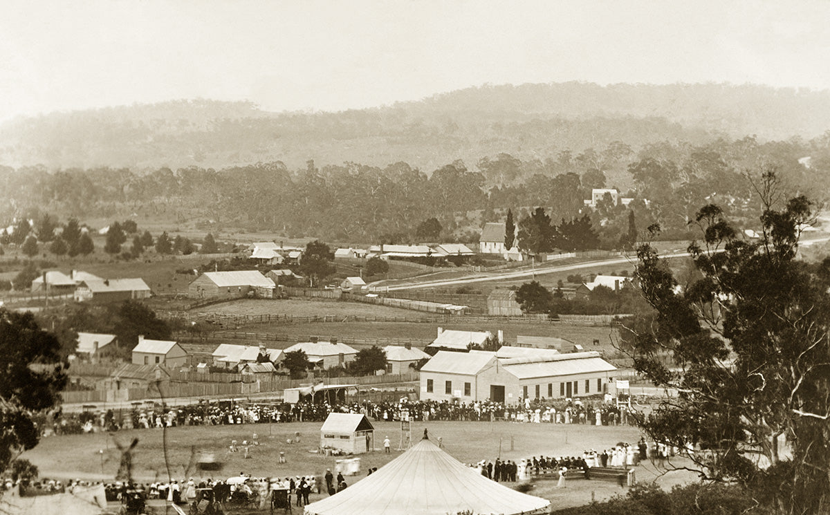 General View Of Town And Show Ground, Bombala NSW Australia 1910s