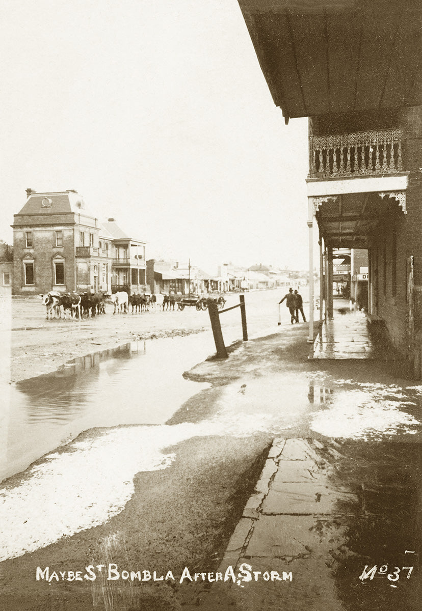 Maybe Street - After A Storm, Bombala NSW Australia 1906