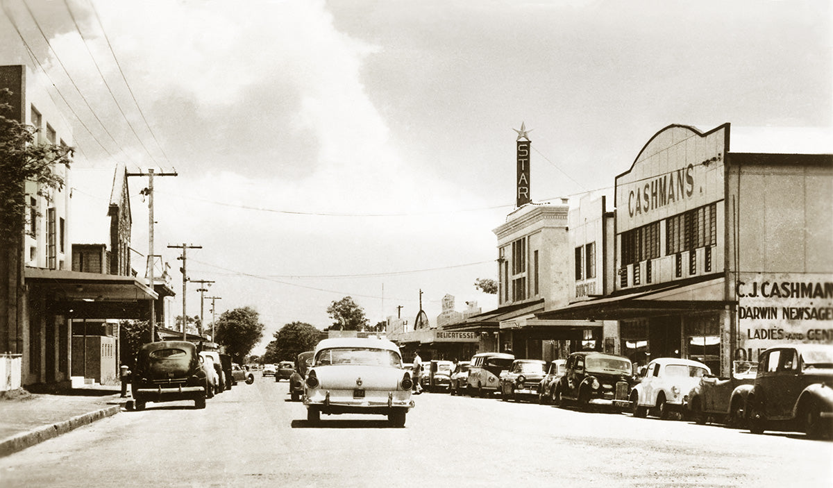 Smith Street Looking North, Darwin NT Australia 1950s