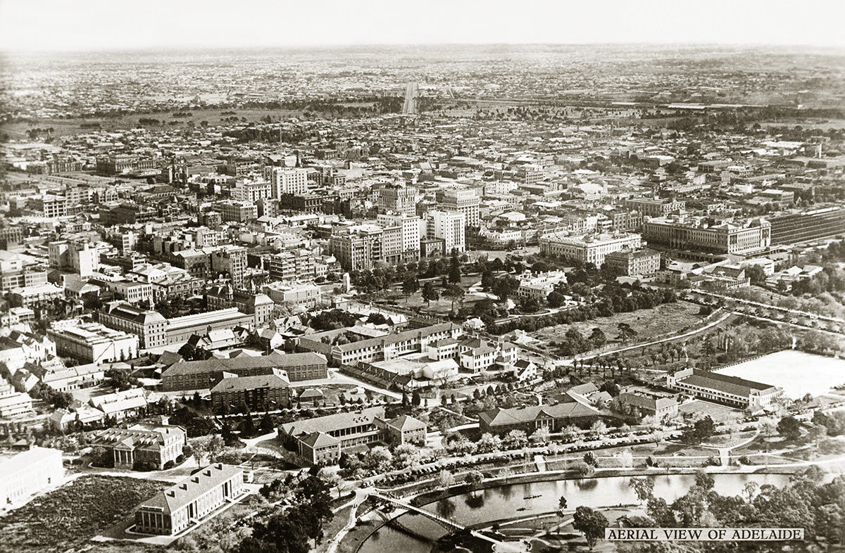 Aerial View, Adelaide SA Australia 1956