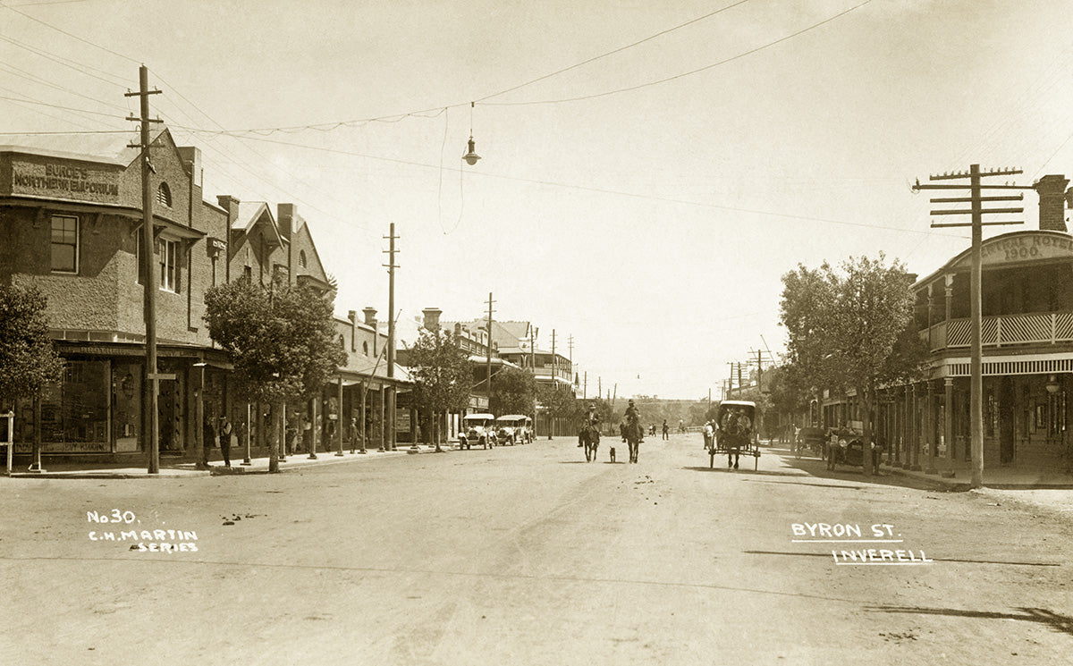 Byron Street, Inverell NSW Australia 1910s