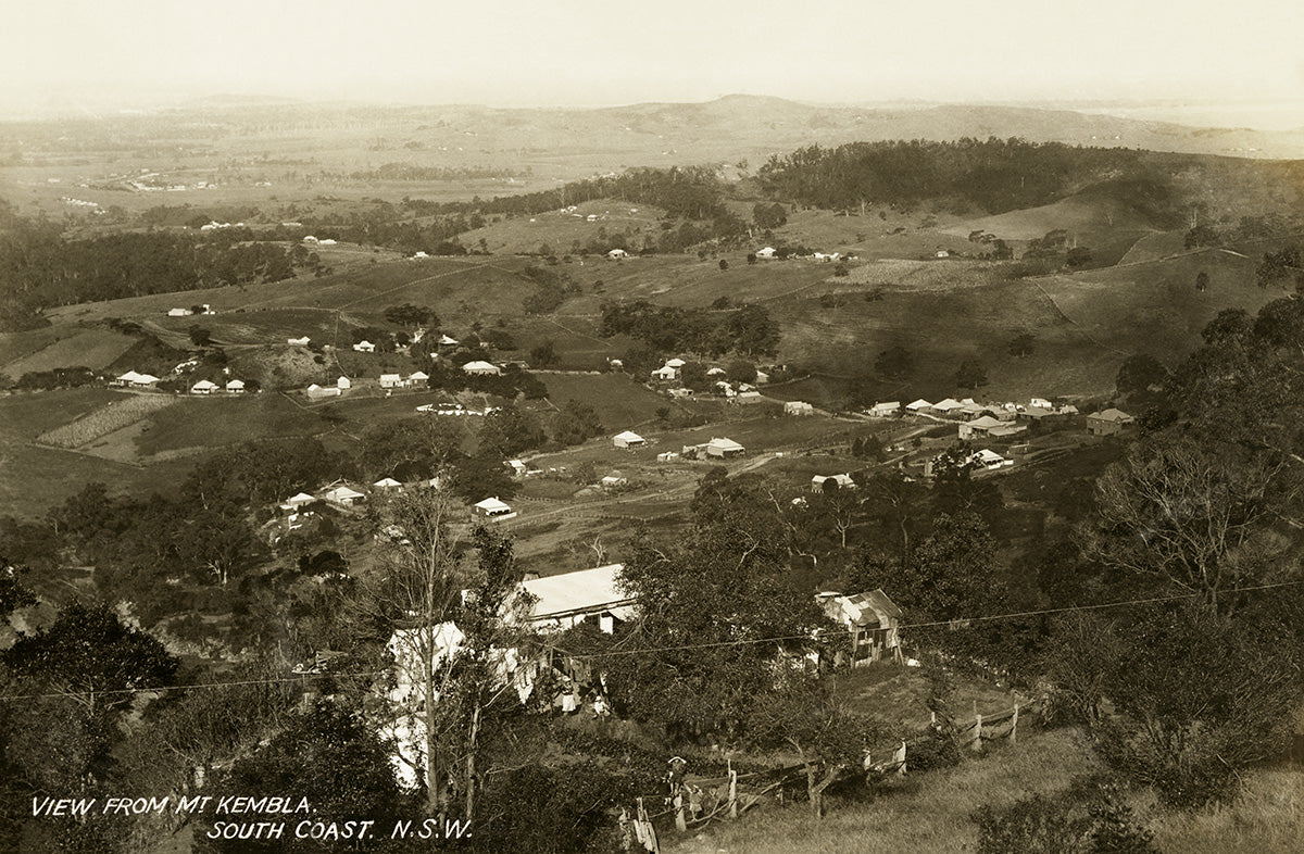 Aerial View From Mount Kembla To East, Mount Kembla NSW Australia 1920s