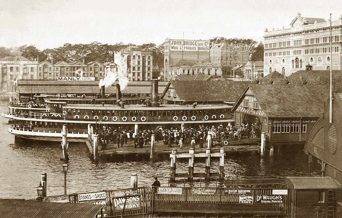 Circular Quay And Ferries, Sydney NSW Australia c.1905