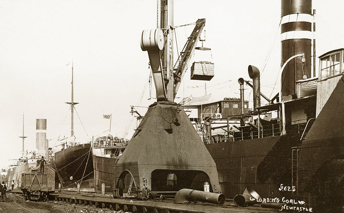 Loading Coal At Kings Wharf, Newcastle NSW Australia 1908