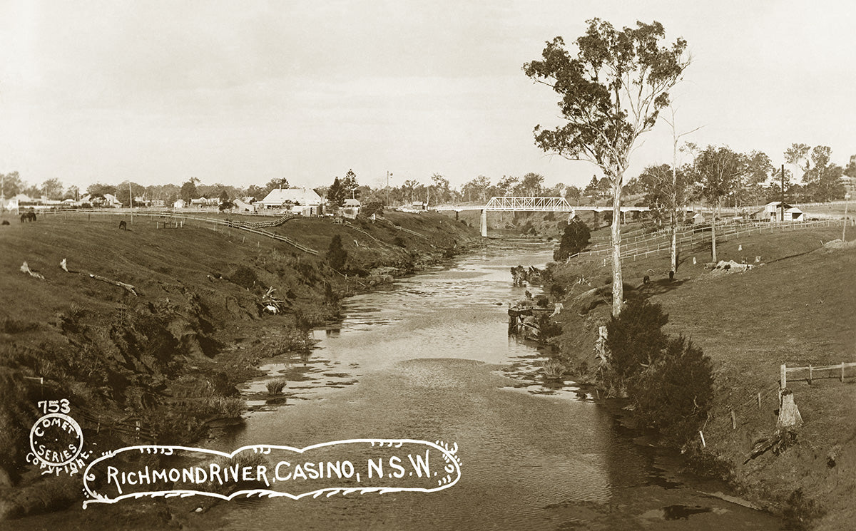 Richmond River, Casino NSW Australia c.1910