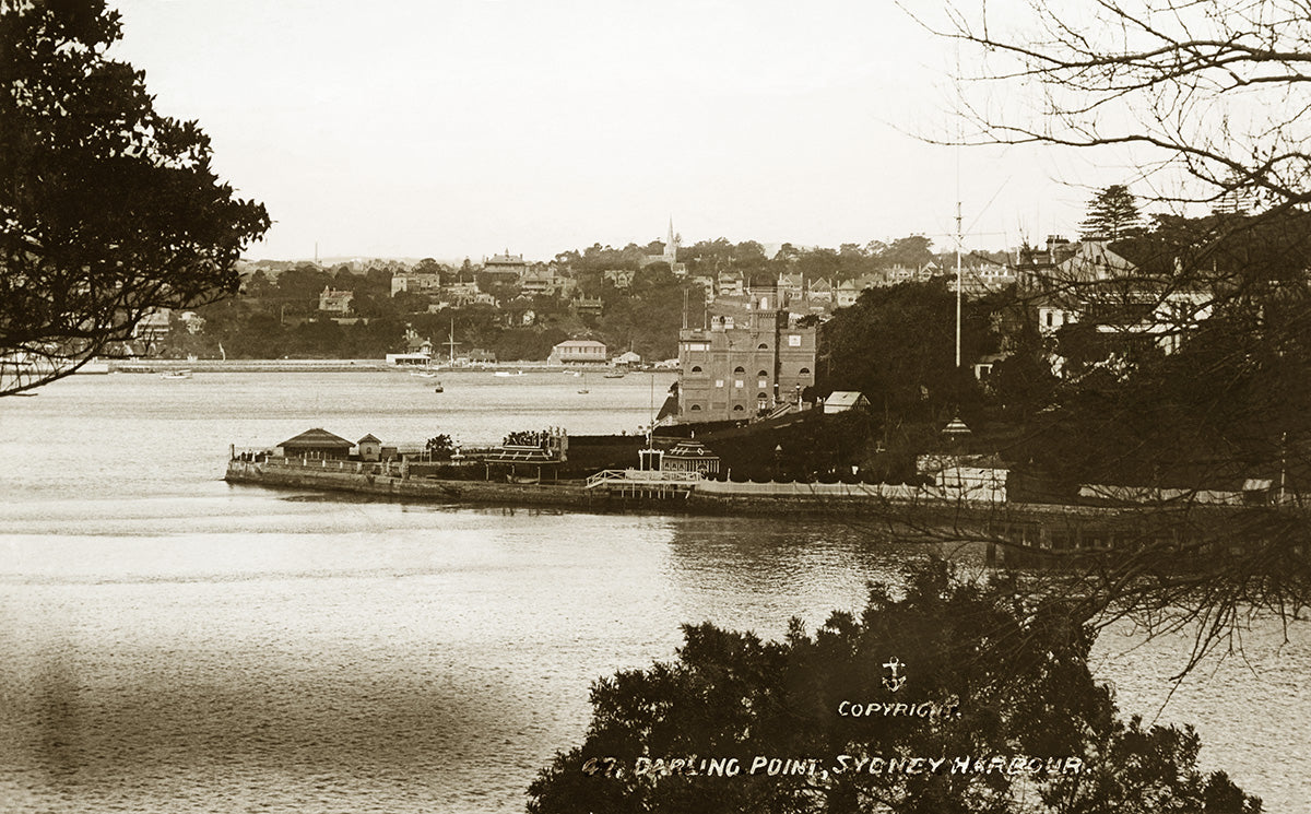 Towards Blackburn Cove, Darling Point NSW Australia c.1905