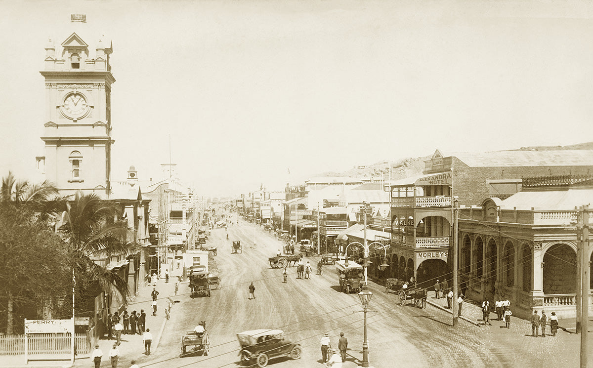 Flinders Street Looking West, Townsville QLD Australia 1925