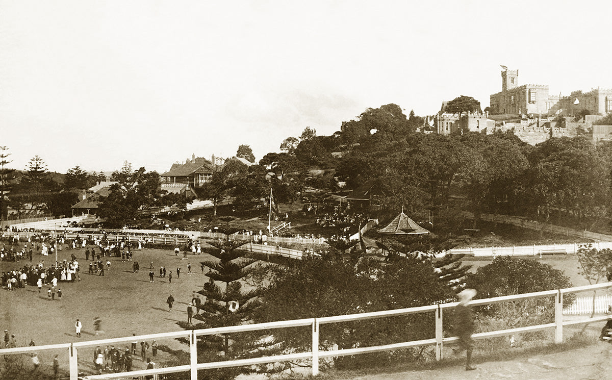 Oval With Dalleys Castle In Background, Manly NSW Australia c.1910
