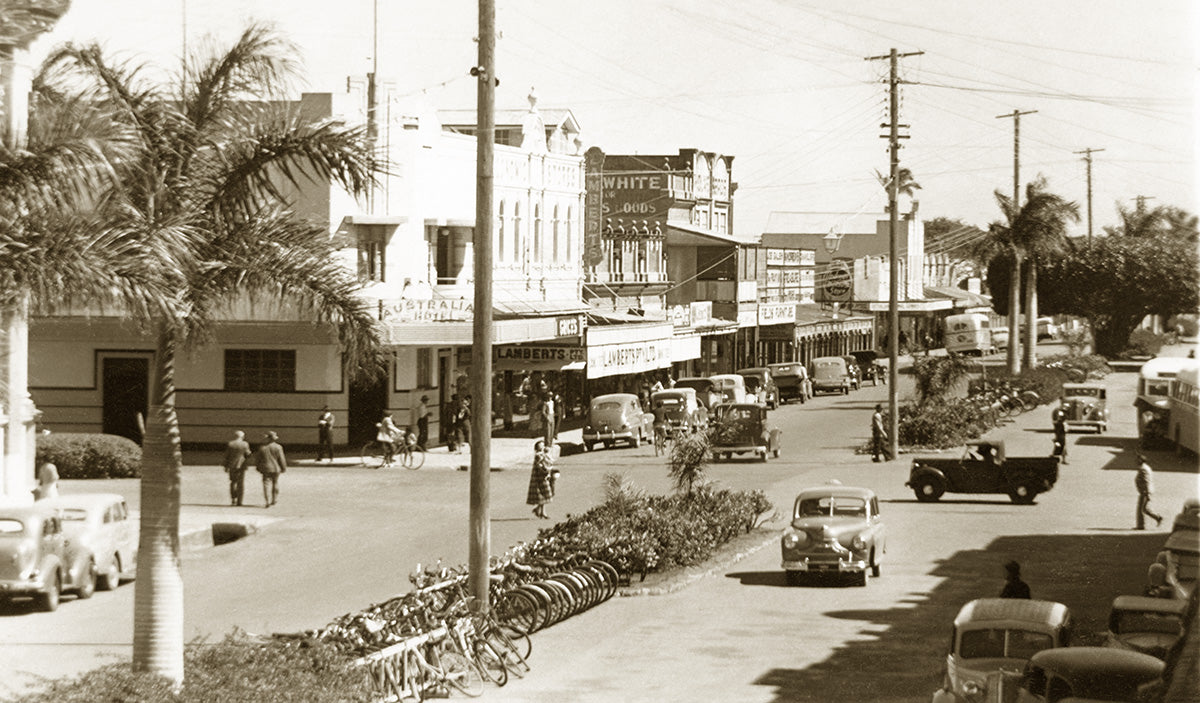 Victoria Street, Mackay QLD Australia 1950s